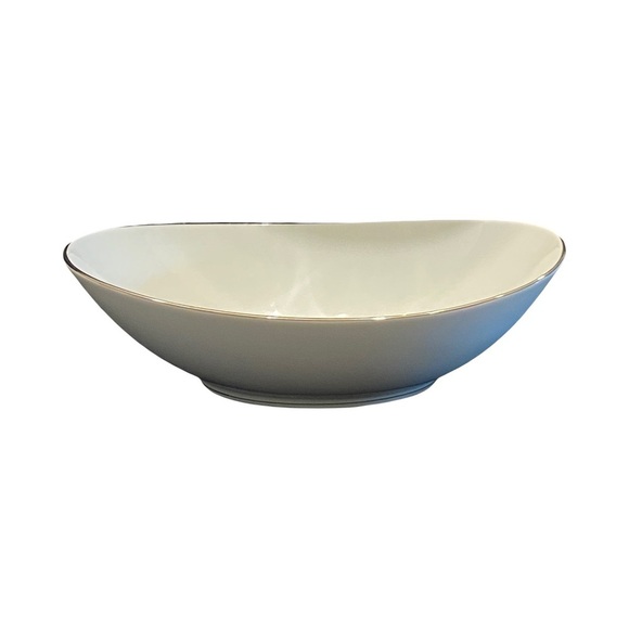 Noritake Cream and Silver Rim Bowl - Picture 1 of 6